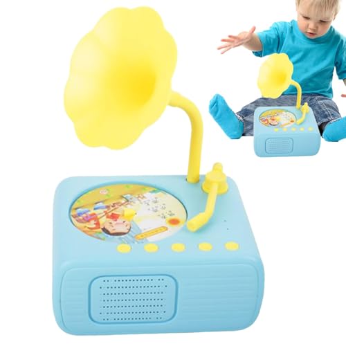 Musik-Player für Kinder, Musikgeschichtenleser für Kinder - Tragbarer Audio-Player Story Player mit 96 Karten, interaktives Vintage-Spielzeug für Kinder, Lernspielzeug für von Generic