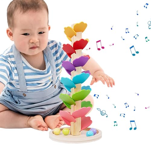 Musikalischer Holzbaum – Musikspielzeug, Bunter Klangbaum Für Kinder | Pädagogisches Musikspiel, Holz-Klangspiel Mit Kugeln, Regenbogen-Musikspiel Für Kindergarten, Mädchen, Jung von Generic