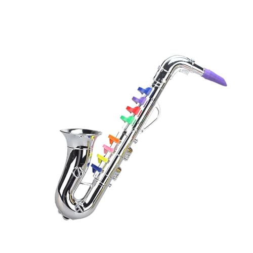 Musikalisches Saxophon - Bildungssaxophonspielzeug, -Saxophon -Instrument | Leichtgewichtetes Totend Play Jazz Band Instrument Kids, Spielzeug -Brass -Instrument Saxophon zum Spielen und Ler von Generic