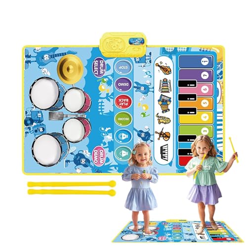 Musikmatte für Schlagzeug, Klaviermatte, pädagogisches Klaviermatte, niedliches sensorisches Spielzeug, Musikinstrumentenspielzeug zum Spielen, Unterhaltung Musikmatte für Schlagzeug, Klaviermatte, pädagogisches Klaviermatte, niedliches sensorisches Spielzeug, Musikinstrumentenspielzeug zum Spielen, Unterhaltung von Generic