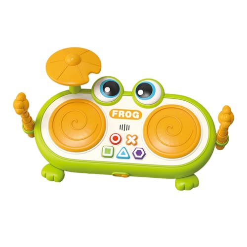 Musikspielzeug Für Babys, Babytrommel Set, Rhythmus-Set Mit Frosch-Design Für , Mädchen Und Kinder Musikspielzeug Für Babys, Babytrommel Set, Rhythmus-Set Mit Frosch-Design Für , Mädchen Und Kinder von Generic