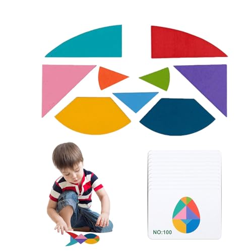 Musterblöcke, Musterblöcke für Kinder von 3-5 Jahren | Tangram Spielzeug,Lernspielzeug für Kinder von 3-5 Jahren mit Karten Musterblöcke, Musterblöcke für Kinder von 3-5 Jahren | Tangram Spielzeug,Lernspielzeug für Kinder von 3-5 Jahren mit Karten von Generic