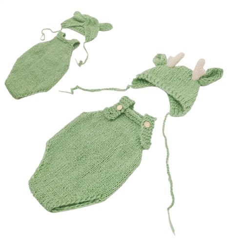 Neugeborene Fotografie Wraps - Dragon Bodysuit Photoshoot Kostüm Set - Vollmondpullover -Set Stricken weich von Generic