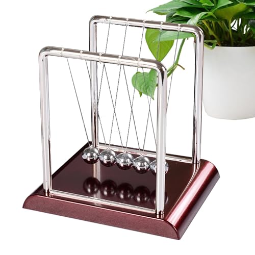 Newtons Cradle Desktop-Ornament, wissenschaftliches Lernspielzeug | Professionelles Physik-Experimentierwerkzeug, modernes Arbeitsplatz-dekoratives Zubehör, Ball Newtons Cradle Desktop-Ornament, wissenschaftliches Lernspielzeug | Professionelles Physik-Experimentierwerkzeug, modernes Arbeitsplatz-dekoratives Zubehör, Ball von Generic