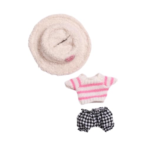 Niedliche Mini Puppenkleidung für 15,2 cm (6 Zoll) Puppenkleidung, Anzieh Outfits mit Hut Und Hosen, Puppenkleidung für Mädchen Im Alter von 5 bis 5 J, Schwarz von Generic