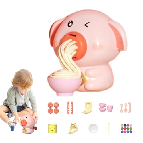 Nudel-Maker-Spielset, Playdough-Nudel-Maker | Nudel-Spielzeug-Teig-Sets in Tierform,Lern-Bastelsets aus weichem Ton in 24 Farben, multifunktionales Rollenspiel-Essenszubehör für Kinder ab 3 Jahren von Generic