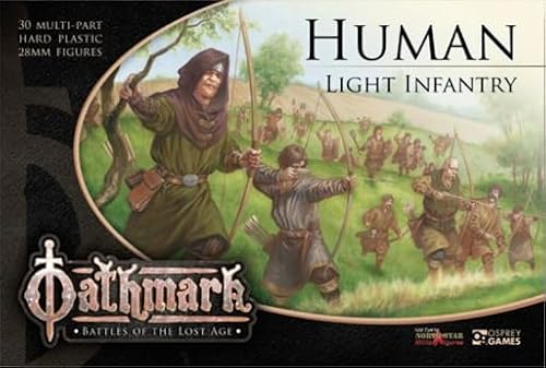 Generic Oathmark Human Light Infantry, 28 mm, 30 Miniaturen, Fantasy, Alter: 168+ von Generic