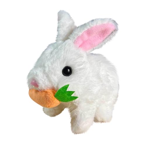 Ostergeschenke Kinder Kaninchen Spielzeug 2025 Neu My Realistic Bunny Toy Interaktives Hüpfendes Osterhase Plüsch Gefüllte Kaninchen Spielzeug Können Gehen Sprechen,Haustier Geschenk Für Ostern Deko G von Generic