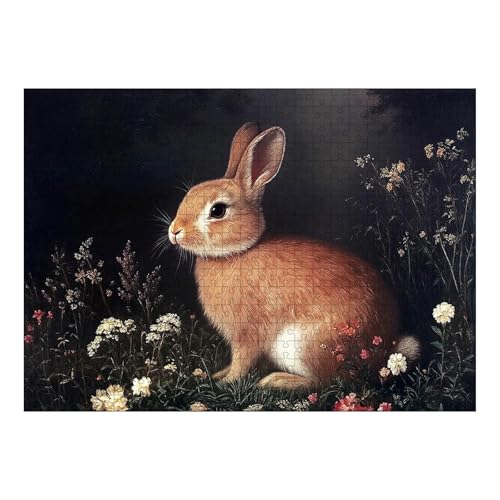 Osterhasen Puzzle 1000 Teile, 70x50 cm, Kinderpuzzle, Süßes Kaninchen, Klassische Puzzles, Easter Jigsaw Puzzle für Erwachsene und Kinder ab 14 Jahre, Osterdeko, Ostern Deko (G) von Generic