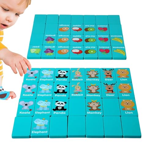 Pädagogische Zuordnungskarten, pädagogisches Zuordnungsspiel | Frühes Lern-Puzzle-Brettspiel für das Logiktraining – frühe Lernaktivität, Kinderspielzeug, für Kinder von Generic