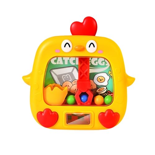 Pädagogisches Huhn Spielzeug Hand Auge Koordination Spiel Kleine Spielzeug Maschine Für Kinder Vorschule Zsh514 (Yellow, One Size) von Generic