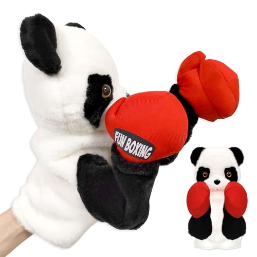 Panda Handpuppe, Handpuppe - Interaktive Cartoon-Box-Puppen | Tragbare Tierspielzeug, weiches Spielzeug für Kinder, lustige Puppen, Plüsch von Generic