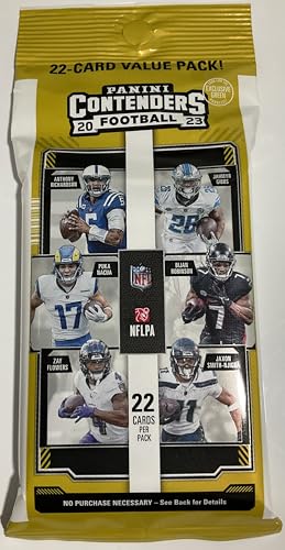 Panini Contenders Football Fat Pack 2023 – 22 Karten pro Packung – Suchen Sie nach CJ Stroud Rookie Karten von Generic