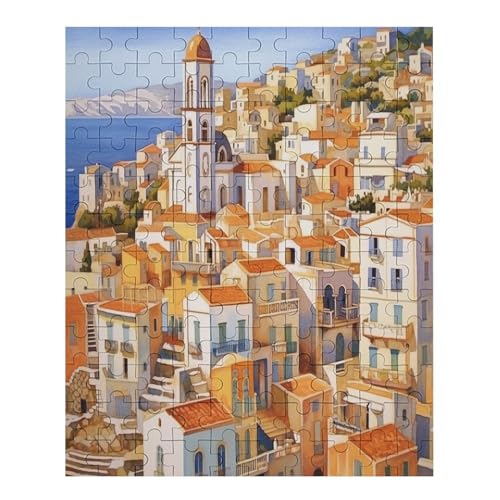 Paradise of Positano - 1000 Teile Puzzle – - Hochauflösendes - Gelegenheitsspiel – 1000 Teile Holzpuzzle 70 von Generic