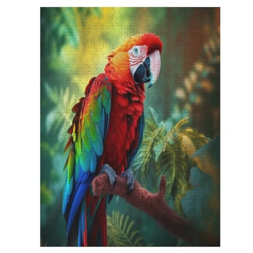 Parrot - 1000 Teile Puzzle – - Hochauflösendes - Gelegenheitsspiel – 1000 Teile Holzpuzzle 500 von Generic