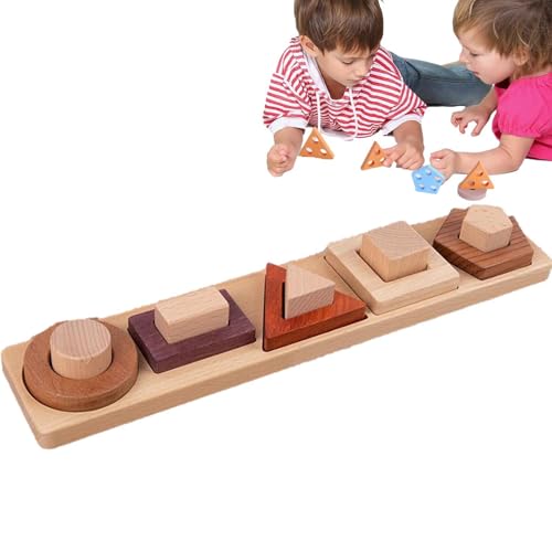 Passendes Spiel für Kinder, Sortieren von Spielzeug für das Kind | Geometrische Puzzles Lernspielzeug aus ,Sorter Geometrisch Sortierspiel Bunte Kinder rag von Generic