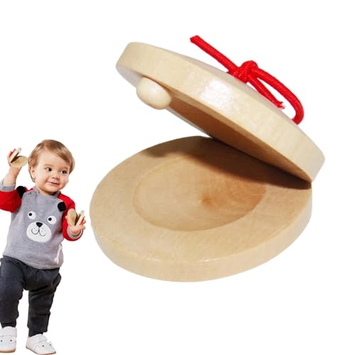 Percussion Castanets - Holzfinger Castanets, lustiges und kreatives musikalisches Castanets -Instrument für Kinderfeiern, Kindergartenbühnenaufführungen von Generic