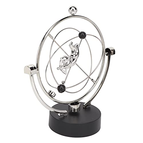 Perpetual Motion Schreibtischspielzeug, Newtons Wiege Pendel Perpetual Motion Schreibtischskulptur Spielzeug Schaukel Balance Bälle Sonnensystem Modell für Büro Schreibtisch von Generic