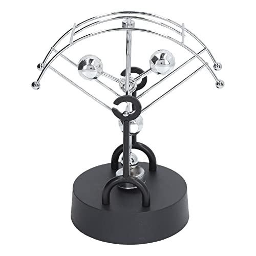 Perpetuum Mobile, Newtons Cradle Pendulum Perpetuum Motion Schreibtischspielzeug 360 Grad Niemals Aufhören, Bilaterale Rotation, Physisches Schaukelspielzeug, Fächerförmig, von Generic