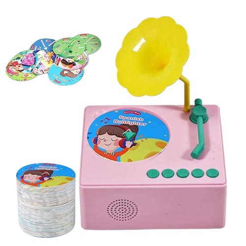 Phonograph-Spielzeug, Musikspielzeug, Phonograph, für die frühe Bildung, mit 96 Karten, Spieluhr für Vorschule, für 3 bis 6 Jahre, Musikaufnahme Phonograph-Spielzeug, Musikspielzeug, Phonograph, für die frühe Bildung, mit 96 Karten, Spieluhr für Vorschule, für 3 bis 6 Jahre, Musikaufnahme von Generic
