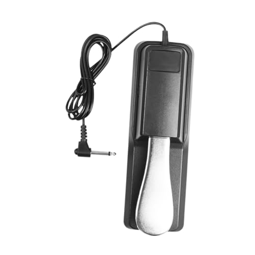 Piano-Sustain-Pedal, 1/4 Zoll (6,35 mm) Buchse, rutschfest, universell, professionell, Keyboard-Piano-Pedal für Synthesizer, E-Pianos von Generic