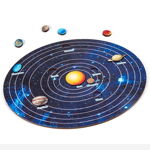 Planeten-Puzzles, Spielzeuge – Puzzles, Sonnensystem-Spielzeuge – Puzzles Für Kinder – Kinder, Planeten-Puzzles, Kinder-Weltraum-Puzzles, Spielzeug, Sonnensystem-Puzzles, Holz-Puzzles Für K von Generic