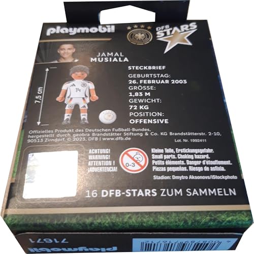 Playmobil 71671 Jamal Musiala DFB-Stars Nationalmannschaft Limitierte Edition Sonderedition von Generic