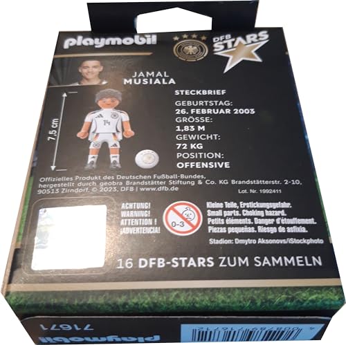 Playmobil DFB-Stars Nationalmannschaft jeweils 1 Figur, limitierte Edition Sonderedition (Jamal Musiala) von Generic
