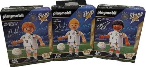 Playmobil Toni Kroos Maximilian Jonathan Tah DFB Stars Figuren Deutschland Mittelstädt Exklusiv Edition von Generic