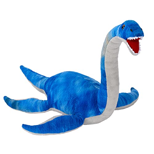 Plesiosaurus Plüschtier, 45 cm, Dinosaurier-Stofftier-Überwurf, Plüschkissen, weich, blau, flauschig, Freund, Umarmungskissen, Geschenk für jedes Alter und jeden Anlass (g-0109) von Generic