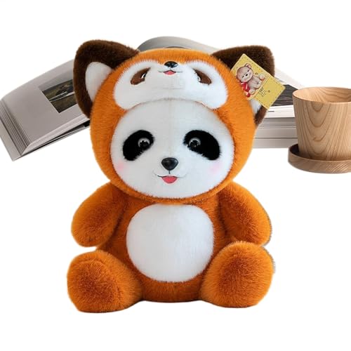 Plüsch-Panda-Puppen für Mädchen, Panda-Plüschkissen | 2-in-1-Waschbär-Panda-Stoffpuppe | Entzückende Stoffpuppe, Plüschtier, Stofftier für, Mädchen, Kinder, Kleinkinder von Generic