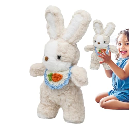 Plüschtier Kaninchen, Plüschhase | Weiches Plüschtier mit niedlichem Karotten-Lätzchen, Entspannungsspielzeug zum Schlafen, Heimdekoration zum Umarmen mit Häschen p Plüschtier Kaninchen, Plüschhase | Weiches Plüschtier mit niedlichem Karotten-Lätzchen, Entspannungsspielzeug zum Schlafen, Heimdekoration zum Umarmen mit Häschen p von Generic
