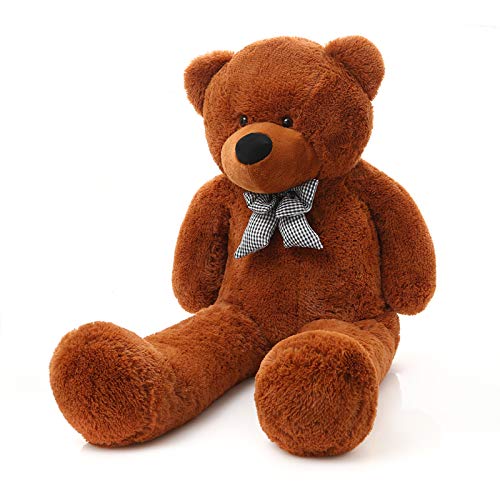 Plüschtier Teddybär Groß XXL - Braun Stofftier Kuscheltier Bär 140 cm Groß - zum Kuscheln und Spielen für Babys & Kinder von Generic