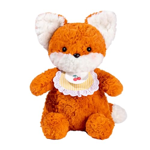 Plüschtiere, Plüschtiere, Plüschtier mit Cartoon-Lätzchen, 40,6 cm Plüschtiere, Plushie Puppen-Kissen für Kinder, Erwachsene, Ani-Puppe von Generic