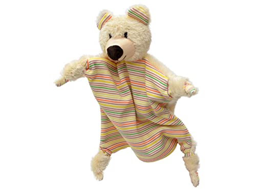 Plüsh Handpuppe Tierhandpuppen Tiermotiv zum Greifen Fühlen Knuddeln Liebhaben Komforthandtuch Teddy Bär, für Babys, für Kinder Baby Jungen Mädchen von Generic