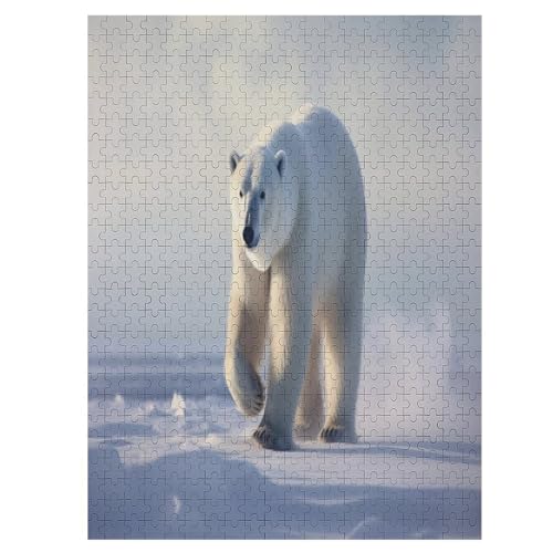 Polar Bear Collection Puzzle 1000-teiliges Kunstpuzzle Berühmter Malspaß Erwachsene, Mehrfarbig Größe: 500 von Generic