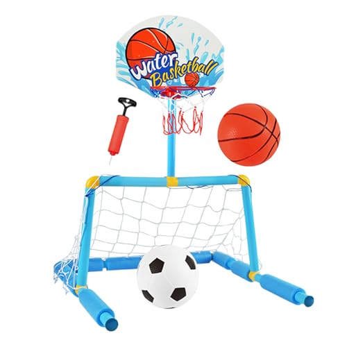 Pool Basketballkorb - 2 in 1 Wasserballtor Mit 2 Bällen Und 1 Pumpe - Interaktives Wasserspielzeug Ab 4 Jahre Kinder Erwachsene Draussen Drinnen Garten Pool Basketballkorb - 2 in 1 Wasserballtor Mit 2 Bällen Und 1 Pumpe - Interaktives Wasserspielzeug Ab 4 Jahre Kinder Erwachsene Draussen Drinnen Garten von Generic