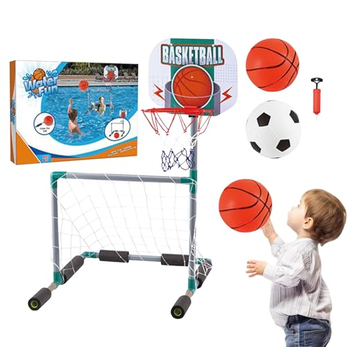 Pool-Basketballspielzeug - Schwimmbad Basketballkorb, Fußballtor Für See Und | Outdoor Wassersport Spielzeug Für Rasenflächen Park Erwachsene Veranstaltungsplaner Hinterhof Garten Teenager Pool-Basketballspielzeug - Schwimmbad Basketballkorb, Fußballtor Für See Und | Outdoor Wassersport Spielzeug Für Rasenflächen Park Erwachsene Veranstaltungsplaner Hinterhof Garten Teenager von Generic