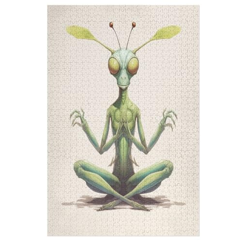 Praying Mantis Puzzle 1000 PCS Puzzleteile Für Erwachsene Und Kinder Puzzle Im Panoramaformat von Generic