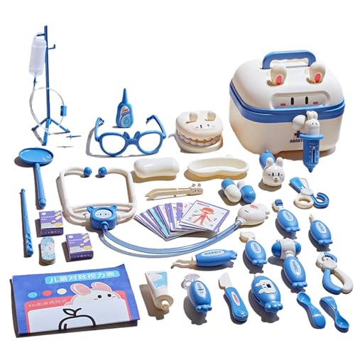 Pretend Play Doctor – Pretend Medical Kit, Arztkoffer-Set | Kinder-Rollenspiel-Arzt-Set mit Geräuschen, Rollenspiel-Arzt-Set für fantasievollen Spaß, Rollenspiele, fantasievolles Spielen von Generic