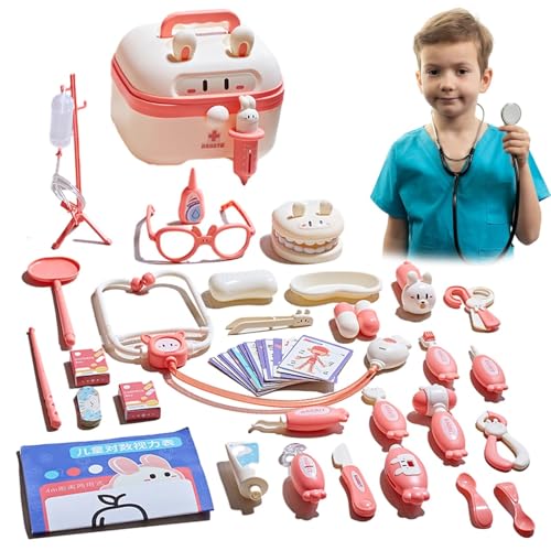 Pretend Play Doctor – Pretend Medical Kit, Arztkoffer-Set | Kinder-Rollenspiel-Arzt-Set mit Geräuschen, Rollenspiel-Arzt-Set für fantasievollen Spaß, Rollenspiele, fantasievolles Spielen von Generic