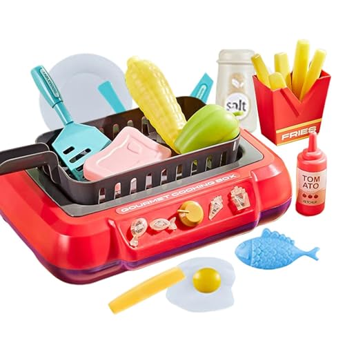 Pretend Play Gourmet Kitchen Box Kinderküchenspielzeug, Pretend Gourmet Box Farbwechsel Kinder Pretend Play Toys, Koch von Generic