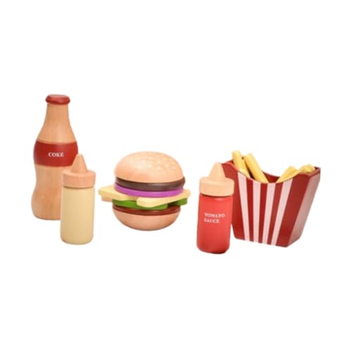 Pretend Play Lebensmittel Set Küche Spielzeug Pretend Hamburger Set Küche Spielsets für Kinder von Generic