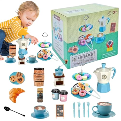 Prinzessinnen-Teezeit-Spielzeug, Teeservice-Spielzeug für Mädchen - Teeservice Rollenspielspielzeug für Mädchen,Prinzessin Tea Time Rollendes Küchenspielzeug für Freunde, Familie, Kinder, Mädchen und von Generic