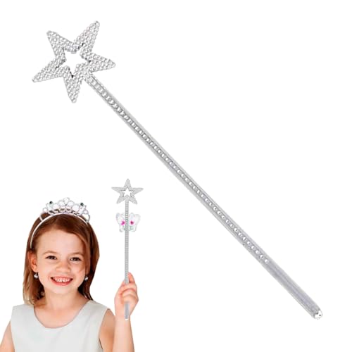 Prinzessinnenstab, Glitzerstäbe für Kinder,Glitzernder fünfzackiger Stern-| Kreatives Rollenspielspielzeug mit für kleine Prinzessinnen, und Tänzer Prinzessinnenstab, Glitzerstäbe für Kinder,Glitzernder fünfzackiger Stern-| Kreatives Rollenspielspielzeug mit für kleine Prinzessinnen, und Tänzer von Generic