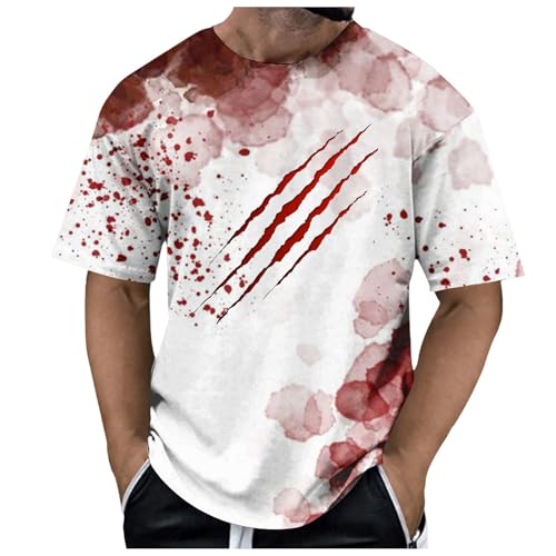 Problem Gelöst T Shirt Herren Gruselige Halloween T-Shirt mit Blutspritzern Blutiges Tshirts Mit I'm Fine Briefdruck Horror Bloody Sportshirt Kurzarm Oberteile Lässig Tee Shirts Tops Problem Gelöst T Shirt Herren Gruselige Halloween T-Shirt mit Blutspritzern Blutiges Tshirts Mit I'm Fine Briefdruck Horror Bloody Sportshirt Kurzarm Oberteile Lässig Tee Shirts Tops von Generic