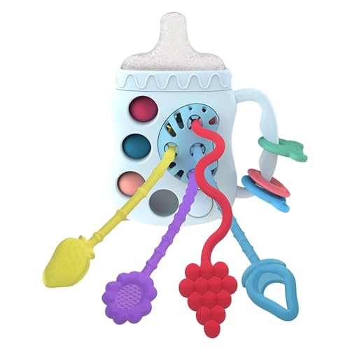 Pull String Activity Toys für Reisen Seilziehen | Pädagogisches Multi-sensorisches Spielzeug | Feinmotorische Entwicklung | Multi-Sensorisches Lernspielzeug für A von Generic