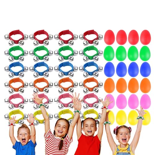 Puppenglöckchen, Handgelenksglocken, attraktives Spielzeug für Musikrhythmus, Percussion-Armband, lustiges Musikinstrument und Perkussion, für kreatives Spielarmband von Generic