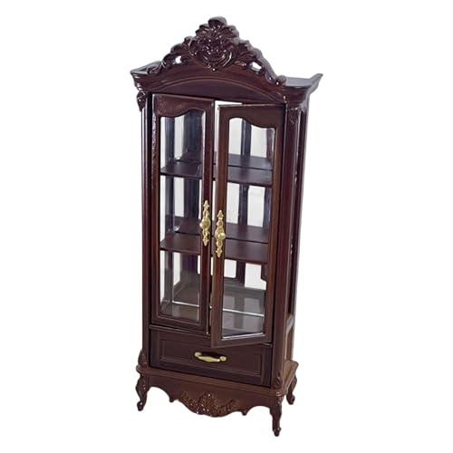 Puppenhaus Miniaturschrank Kann Geöffnet Werden, Feengarten Dekor, Dekoration, Mikrolandschaft für Puppen, Szenenmöbel, Spielzeug, Doppelt Hellbraun Puppenhaus Miniaturschrank Kann Geöffnet Werden, Feengarten Dekor, Dekoration, Mikrolandschaft für Puppen, Szenenmöbel, Spielzeug, Doppelt Hellbraun von Generic