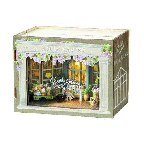 Puppenhaus-Modell, DIY-Miniatur-Set, Puppenhaus-Set aus Holz, realistische Hausdekoration, kleines Haus, Sammlerstück, Haus. Puppenhaus-Modell, DIY-Miniatur-Set, Puppenhaus-Set aus Holz, realistische Hausdekoration, kleines Haus, Sammlerstück, Haus. von Generic